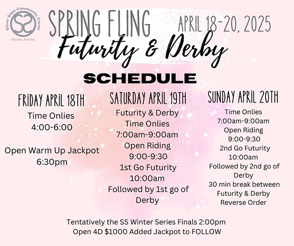 2025 Spring Fling Barrel Racing Futurity & Derby